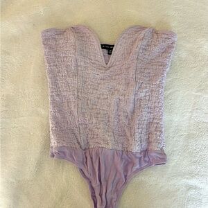 Lavender Textured Bodysuit